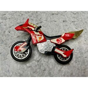 Vintage 1994 Bandai Power Rangers Red Ranger Shark Cycle Motorcycle Toy 6 inch‎